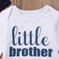 thumbnail image 3 of Faithtur Baby Boy 3PCS Outfit Set Letter Romper Long Arrow Pants Beanie Hat, 3 of 9