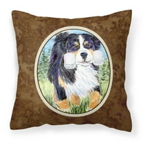 Carolines Treasures SS8860PW1414 Bernese Mountain Dog Fabric Decorative Pillow, 14Hx14W, multicolor