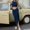 BU2, variant on Wedding Dress Women's Solid Color Vest And Pleated Slit Long Dress Two Piece Casual Set