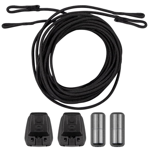 Shoelace Kit for Salomon, No Tie Round Shoe laces Strings for Salomon Speedcross Ski Shoes(Color:Black,Size:56Inch)
