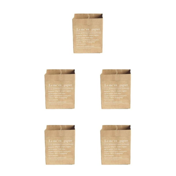Injueey Pequeño tamaño grande doble capas bolsa de papel Kraft plantas juguetes niños libros diversos organizar cesta de Luandry Type1 NO1 Injueey CBP049877