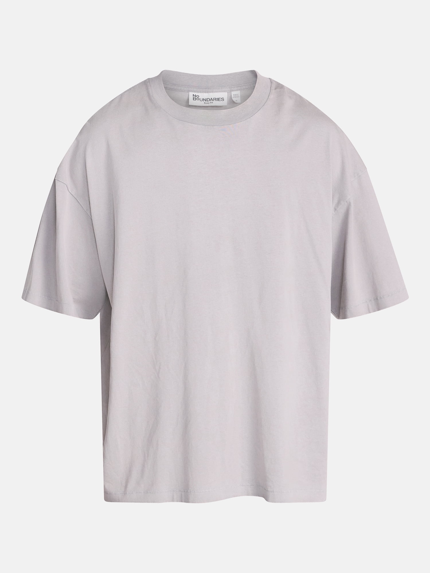 No Boundaries Men's Oversized Boxy Tee Shirt with Short Sleeves, XS-4XLT
