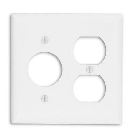 UPC 078477813805 product image for Leviton 88046 White Painted Metal Two Gang Combination Single 1.406