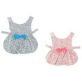 thumbnail image 2 of Frogued Summer Dogs Puppy Dress Floral Print Bow Skirt Pet Soft Outfit Party Clothes (Pink,S), 2 of 13