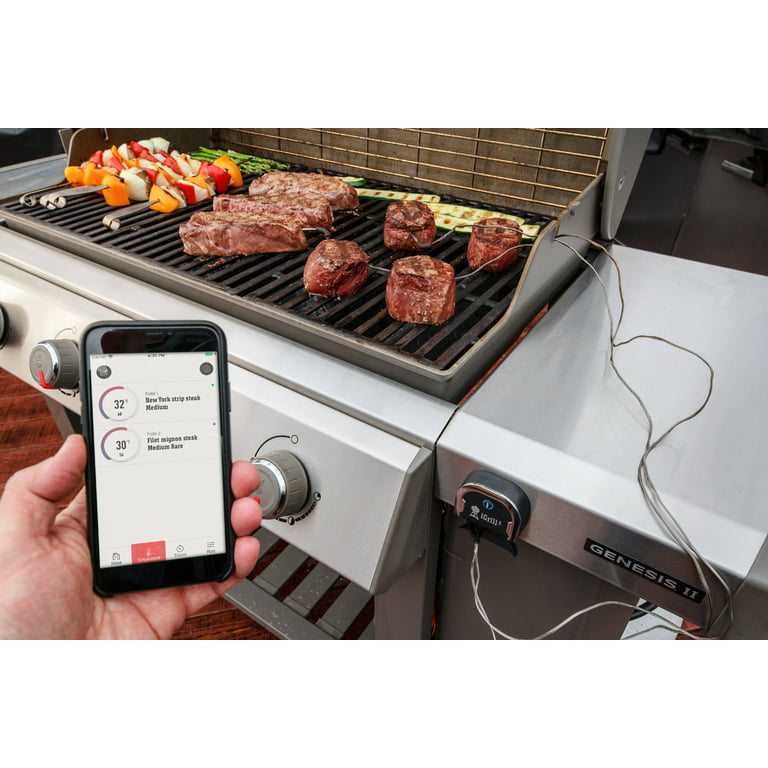 Weber Grills IGrill 3 Wireless Bluetooth Smart Connection Grill Thermometer  With 2 Pro-Meat Probes For Genesis II Gas Grills - 7204