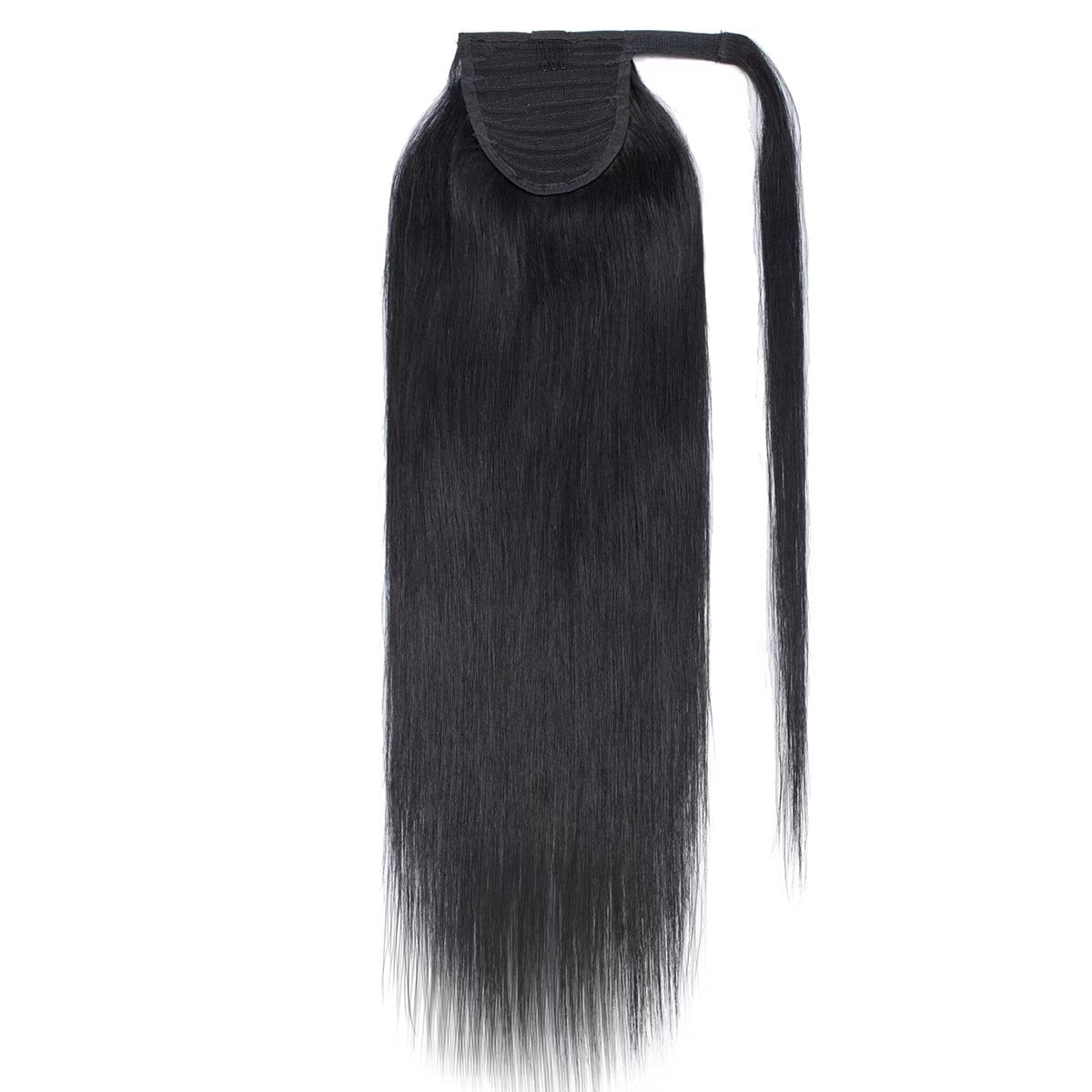 MY-LADY Women Clip in Ponytail Thick 100% Remy Human Hair Extensions Warp Around One piece Hairpiece Straight