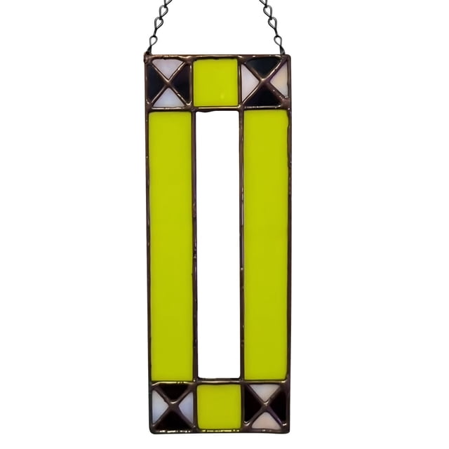 Handmade Stained Glass Photobooth Frame, Vertical Hanging Photo Strip Frame, Copper Foil Glass Picture Frame for Memory Display (#G)