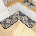 thumbnail image 7 of GZHJMY Kitchen Rug Set of 2, Damascus Print Cushioned Anti-Fatigue Kitchen Mat Non Slip Washable Floor Mat Comfort Standing Mats for Office, Home, Laundry Room Carpet Runner, 7 of 7