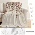 thumbnail image 5 of Brown Eucalyptus Leaves Blanket Soft Cozy Warm Throw Blanket for Couch, Plush Fuzzy Flannel Fleece Blankets for Sofa, Spring Leaves Plants Country Beige Bed Blankets Gifts for Men, 50"x80", 5 of 9