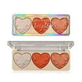 thumbnail image 2 of Iumwxz Heart-shaped Pearlescent Baking Powder Eyeshadow, Color Rendering, Whitening, Color Eyeshadow, Highlight Blush Tray, 2 of 2