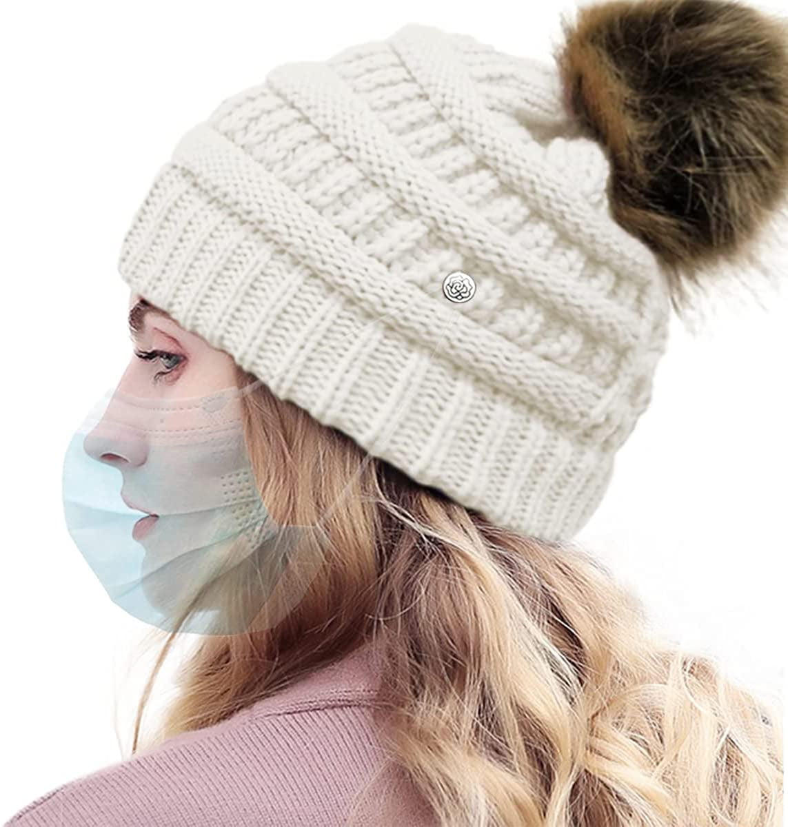 SAYDY Winter Hats for Women Messy High 