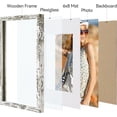 thumbnail image 2 of Vittanly 9x12 Picture Frame, Display Pictures 6x8 with Mat or 9x12 without Mat, Premium Material with Shatter Resistant Plexiglass, Photo Frame for Wall or Table Top Display, Distressed White, 1 Pack, 2 of 6