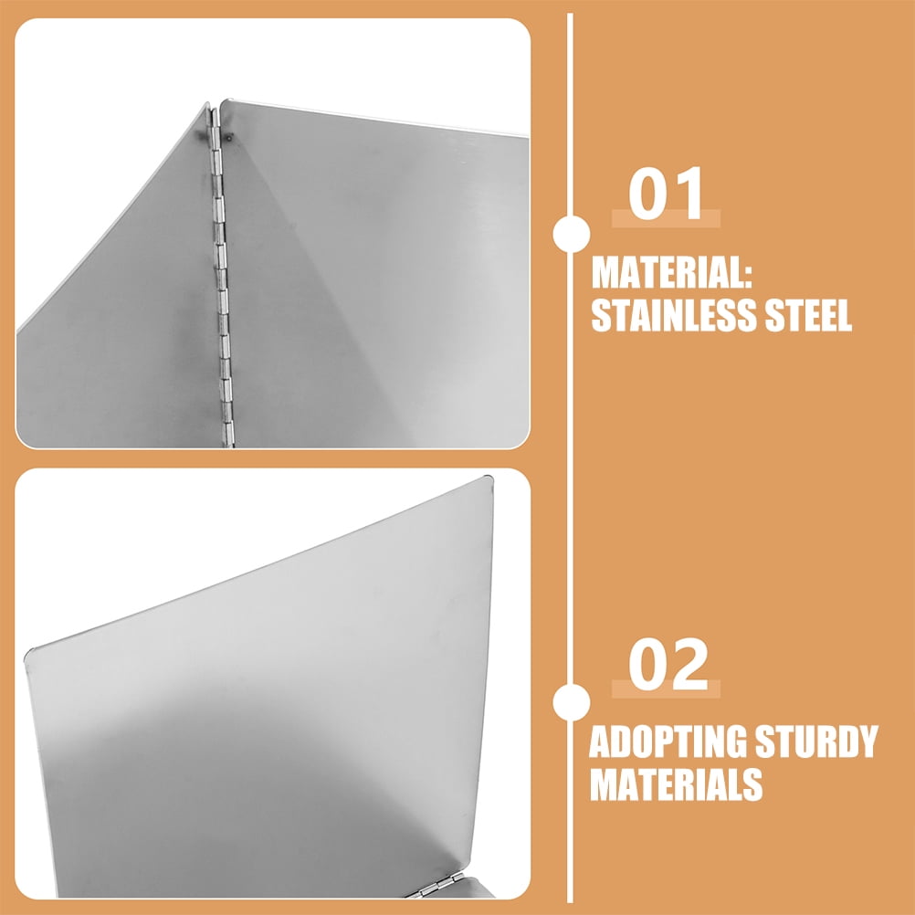 OFFIGAM Stainless Steel Splatter Screen for Kitchen Use, Break-Resistant Oil Splash Guard, Cooking Accessory