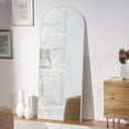 thumbnail image 5 of Glam Arched Mirror Full-length Floor Mirror with Standing Natural - 64.12x21, 5 of 5