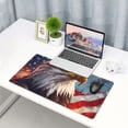 thumbnail image 5 of Bingfone Bald Eagle Pilot Large Gaming Mouse Pad,Extended Desk Mousepad with Stitched Edges,Non-Slip Base,Water Resist Keyboard Pad for Gamer, Office & Home, 29.5 x 16 in, 5 of 6