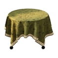 thumbnail image 7 of Round Tablecloth Coffee Table Cover Desktop Decor Bedroom Living Room Stain Resistant Decorative Cotton Linen Fabric Washable Dining Kitchen, 7 of 7