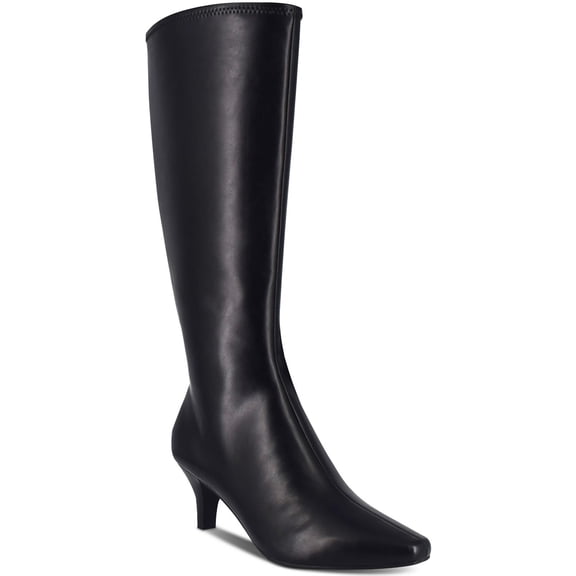 Impo Womens Namora Faux Leather Zip Up Knee-High Boots