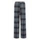 thumbnail image 5 of Gibobby pantalones de pana Pantalones a cuadros Retro americano para mujer, con forro polar grueso, cintura alta, sensación de delgadez, todo con pantalones informales de pierna ancha (Negro, XL), 5 of 5