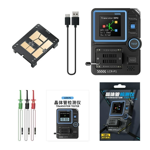 Precise LCRP1 Transistor Component Tester Fully Color Display for Electronic