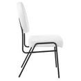 thumbnail image 3 of Craft Upholstered Fabric Dining Side Chairs in Black White, 3 of 9