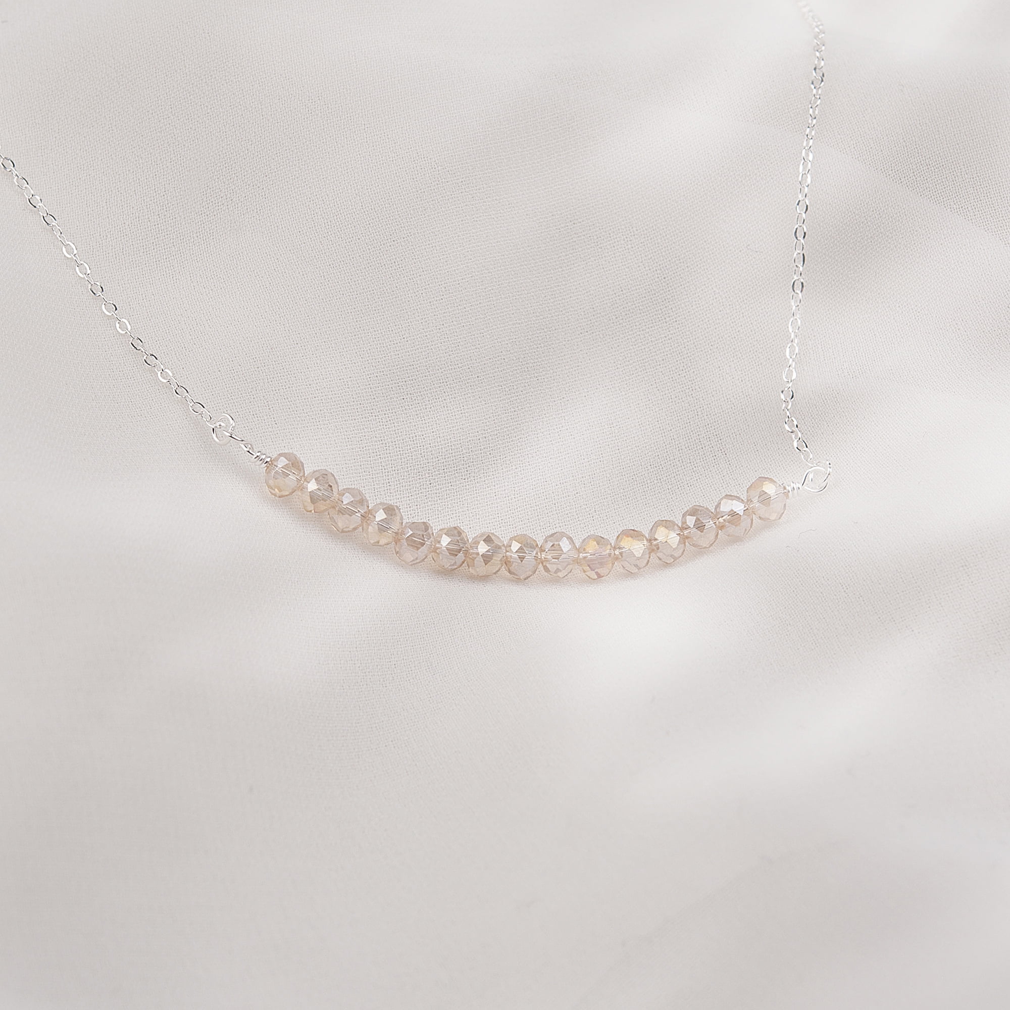 Anavia 15th Birthday Gift for Girl, Custom 925 Sterling Silver 15 Beads Necklace With Card Gift for 15 Year Old Girl, Quinceanera Gifts for Girls -[Custom Card]