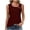 Wine, variant on Stamzod Women's Summer Tank Tops 2026 Square Neck Loose Fit Casual Eyelet Tunic Sleeveless Shirts Navy M