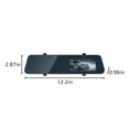 thumbnail image 3 of Ikohbadg 12inch Mirror Dash Cam Camera, HD1080p Smart Camera Rearview Mirror For Cars & Trucks, Front And Rear View Dual Cameras, Night Vision, Parking Assistance, 3 of 8