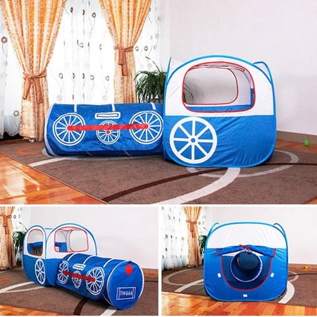 Greensen 2 En 1 Pliable Enfants Bebe Tout Petit Pop Up Play House Train Tente Avec Tunnel Playhouse Kids Playhouse Tente Enfants Jouer Train Tente Walmart Canada