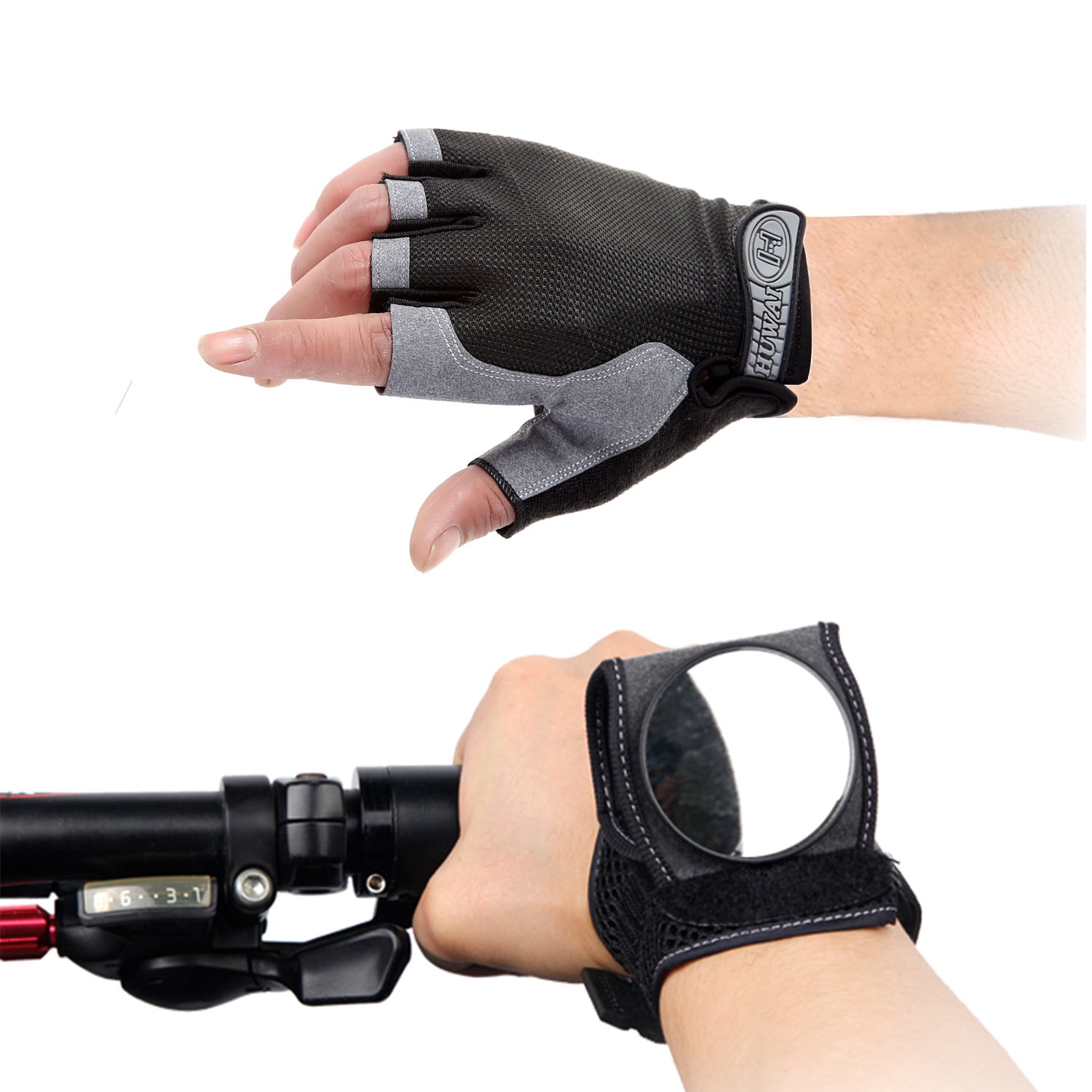 Cycling Gloves,Outgeek Breathable Fingerless Bicycle Riding Gloves Bike Gloves for Riders by Outgeek