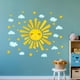 thumbnail image 5 of Adhesivos de pared HJKlove, acuarela, nubes de sol, habitación de niños y niñas, 5 of 6