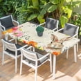 thumbnail image 2 of Bunny Easter Table Cloths for 3 Foot Rectangle Tables, Eucalyptus Spring Floral Farmhouse Weeping Patio Waterproof Elastic Fitted Tablecloths, Washable Rectangular Table Cover for Camping, 2 of 8