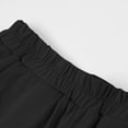 thumbnail image 5 of Boys Girls Sporty Shorts with Pockets Elastic Waist Summer Casual Cotton Athletic Running Shorts for Kids Black 11-12Y, 5 of 6