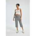 thumbnail image 7 of WQD Women’s Capri Sweatpants Yoga Pants Loose Workout Joggers High Waist Drawstring Flare Leggings Lounge Pajama Capris Pants with Pockets for Summer (Available in Plus Size), 7 of 7