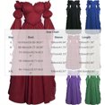 thumbnail image 2 of Guieoi Womens Dresses Long Sleeve Court-Style Asymmetrical Gothic Solid-Color Maxi Dress Maxi Dress Red XL, 2 of 6