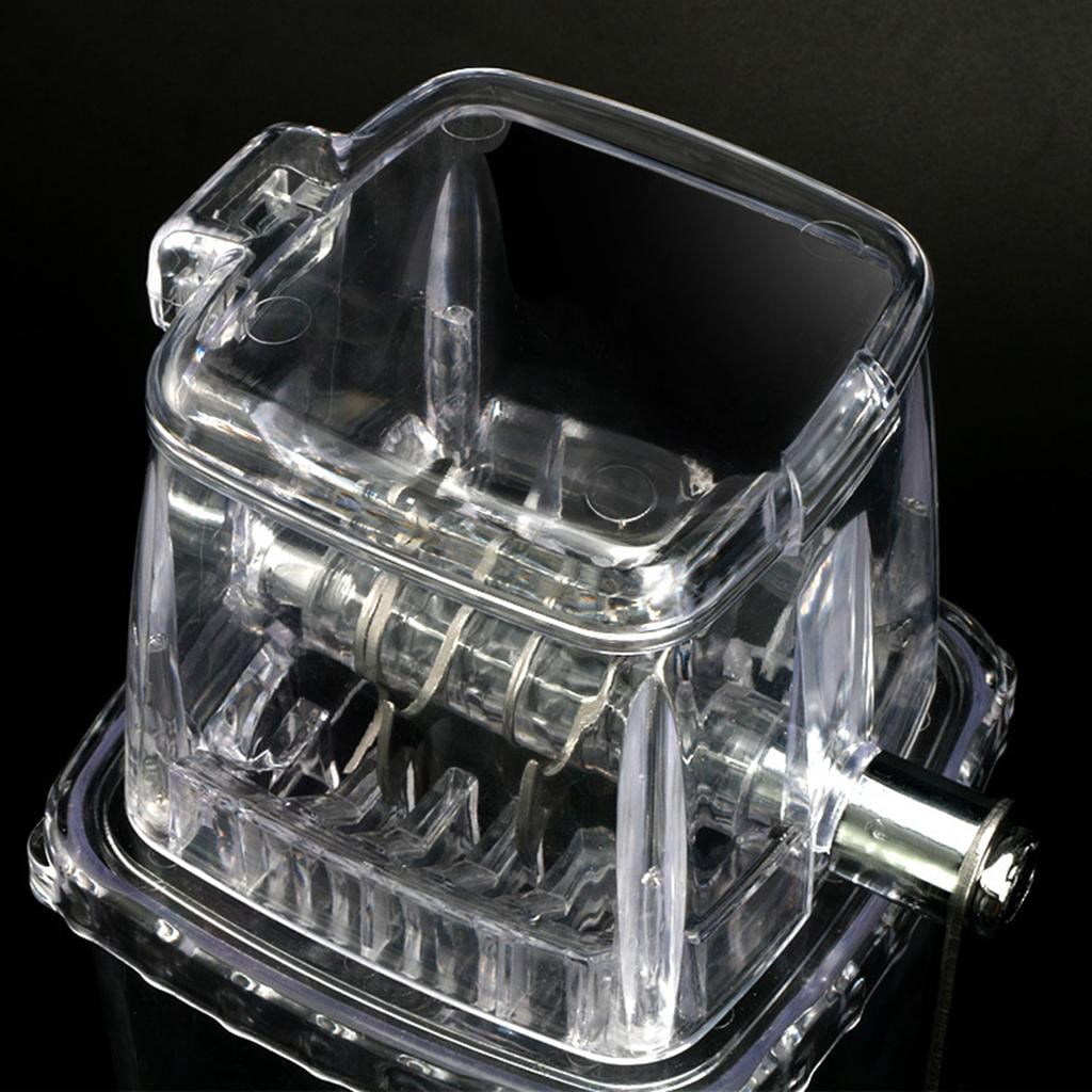 Portable Manual Ice Crusher Shredding Machine mini house Snow Breaker Fast Crushing BPA for Store Cafe clear