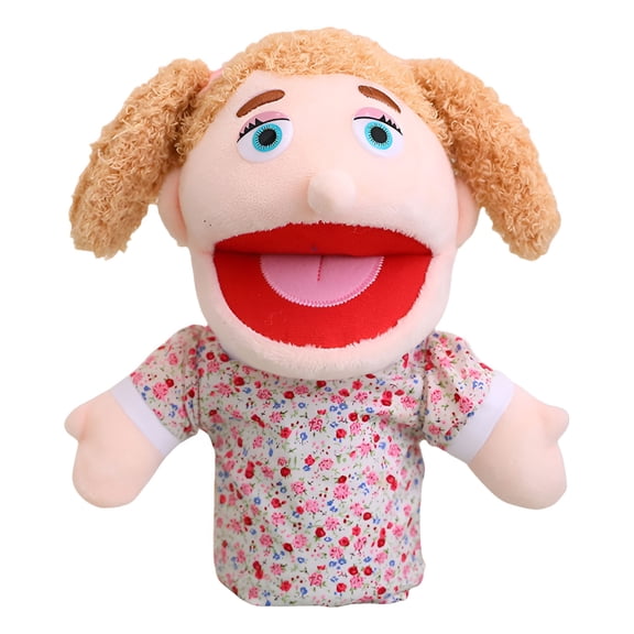 BESTSKY Plush Hand Puppet with Movable Mouth, Interactive Character for Role Play, Parent-Child Bonding Activity Tool for Storytelling and Educational Fun