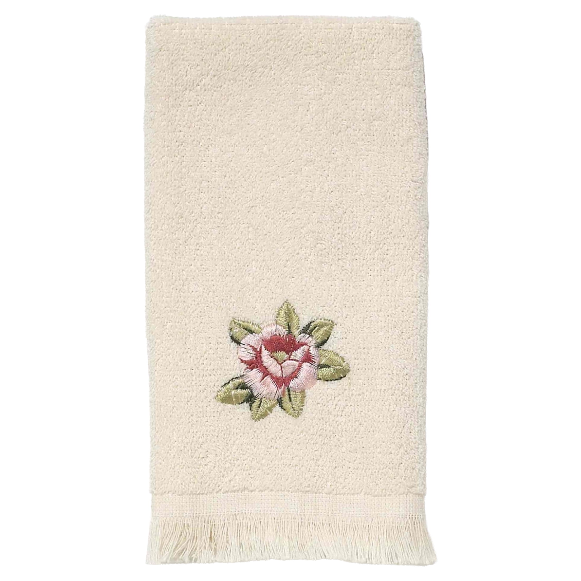 Avanti® Rosefan Bathroom Collection, Natural, Fingertip Towel
