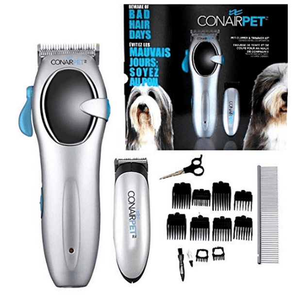 CONAIR CPG81C 20 Piece Combo Pet Pro Grooming cord/cordless Kit clipper & trimmer Low Noise