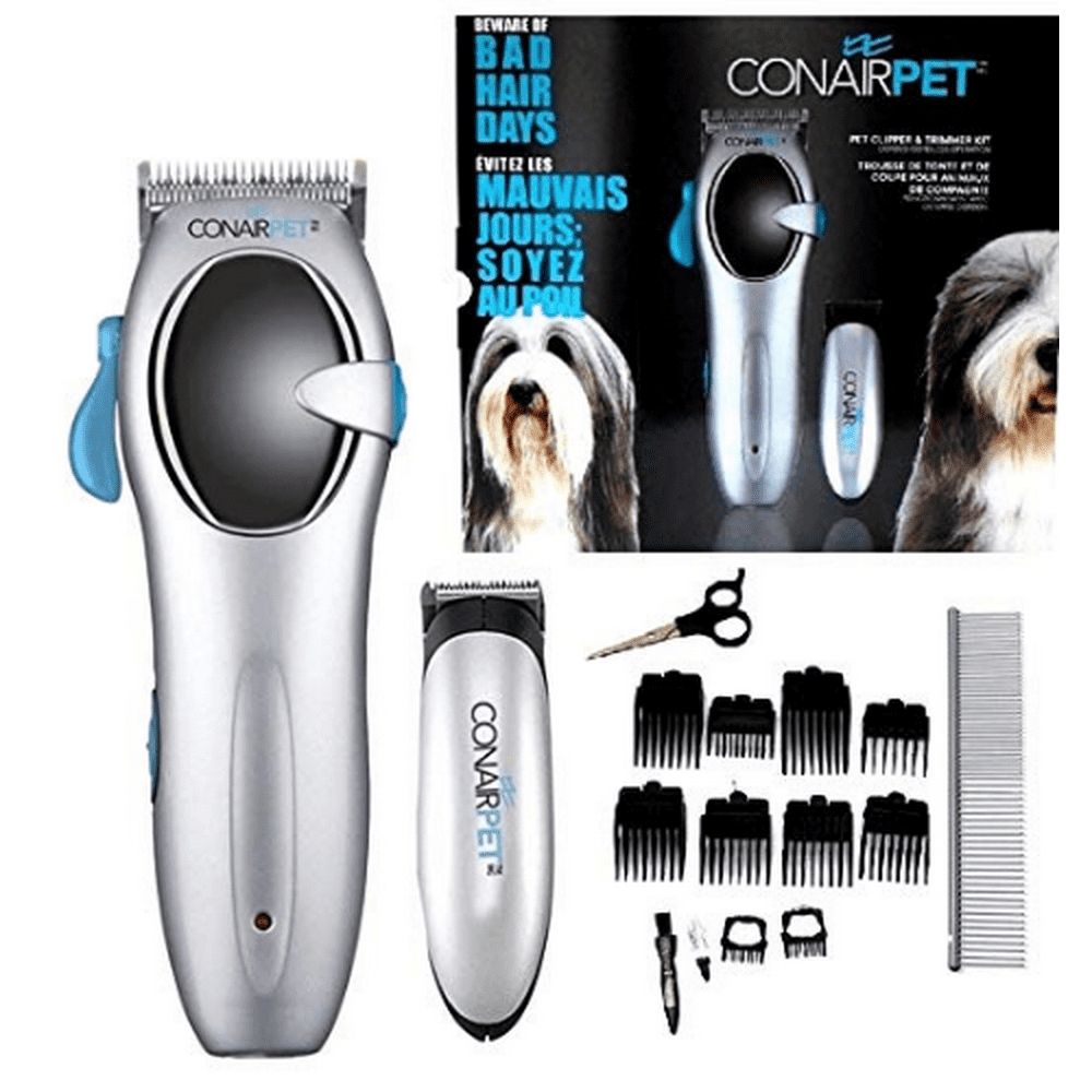 CONAIR CPG81C 20 Piece Combo Pet Pro Grooming cord/cordless Kit clipper & trimmer Low Noise
