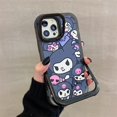 thumbnail image 1 of Sanrio Kuromi con funda de teléfono de doble soporte para iPhone 14 13 12 11 Pro Max X XR XS Max cubierta a prueba de golpes xuanjing unisex, 1 of 2