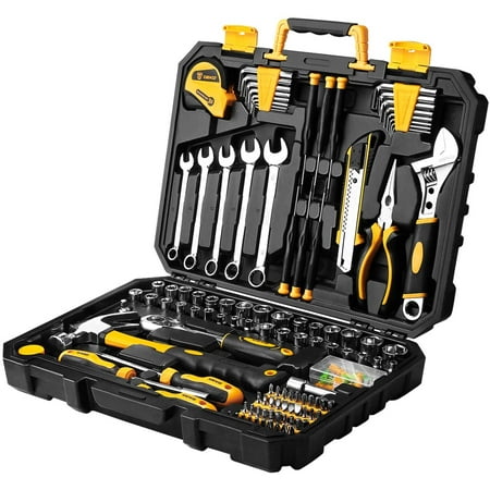 

ZXNYH 158 Piece Tool Set-General Household Hand Tool Kit Auto Repair Tool Set with Plastic Toolbox Storage Case