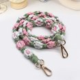 thumbnail image 2 of LCXmlly Vibrant Colored Shoulder Strap Contrast Color Woven Shoulder Strap Flower Knitted Handbag Purse Replacement Detachable Shoulder Crossbody Strap 1 Set, 2 of 8