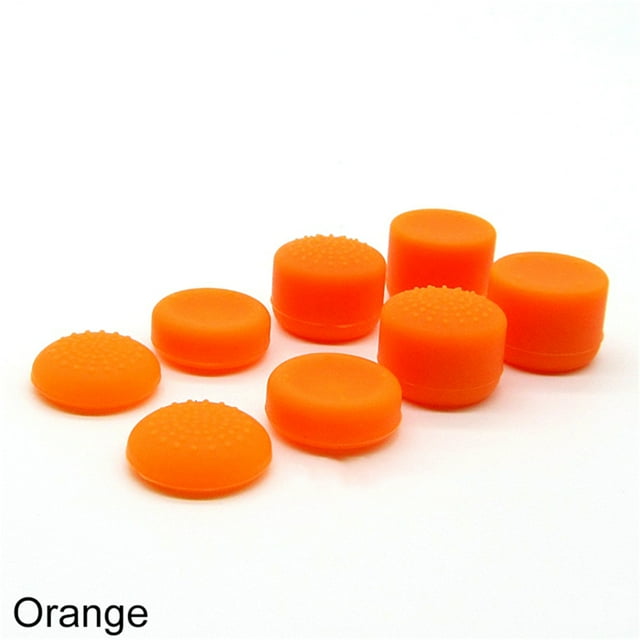 8X Silicone Replacement Key Cap Pad for PS4 Controller Gamepad Game Accessories Orange