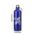 thumbnail image 3 of Fmbmuo Water Bottle High Volume Blue Aluminum alloy Sports 650ml with Carry Handle, 3 of 5