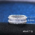 thumbnail image 5 of Elegant White Cz Eternity Wedding Ring White Gold Filled Promise Wedding Jewelry, 5 of 5