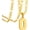 Golden-0, variant on Men's Stainless Steel Sports Numbers 0-99 Talisman Basketball Football Baseball Inspiration Necklace