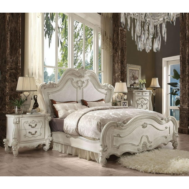 Acme Furniture 21760q Versailles Bone, White Queen Bedroom Set