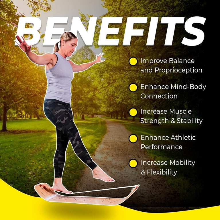 Giboard バランスボード GIBBON SlackBoard Balance Trainer for All Ages - Waves - Walmart.com