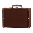 thumbnail image 2 of Bunblic Vintage Suitcase with Handle Storage Suitcase Chest for Wedding Parties Home Large, 2 of 8