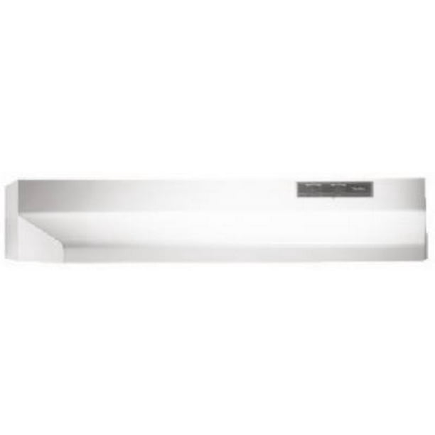 2PK30", White, NonDucted Range Hood, 2 Speed, 17.5" L x 6" H, Rocker